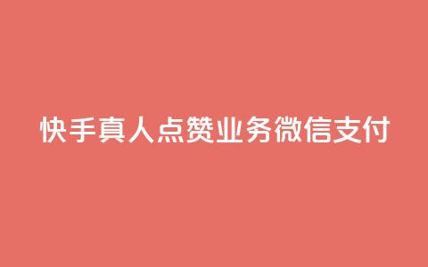 快手真人点赞业务微信支付,快手评论自助平台自定义评论 - 快手下单平台 卡盟自动发卡网 第1张